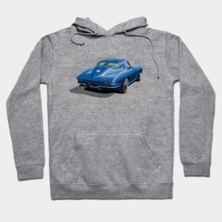 1963 Corvette in dark blue Hoodie